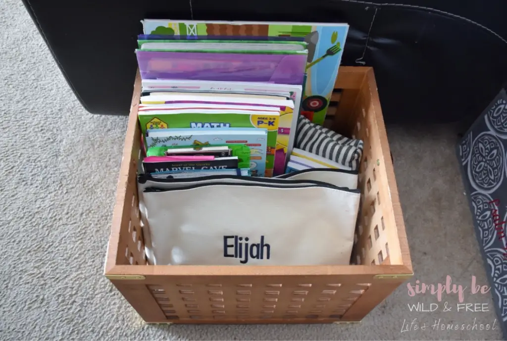 Our Super Simple Morning Basket for Homeschoolers