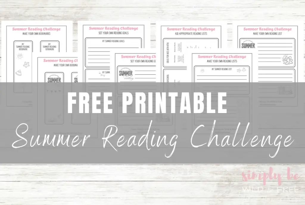 Free Printable Summer Reading Challenge for Kids 1