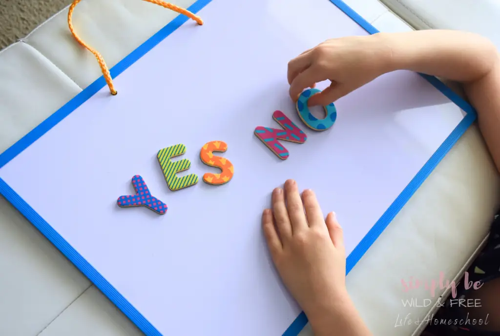 Magnetic Letter Spelling Word Activities