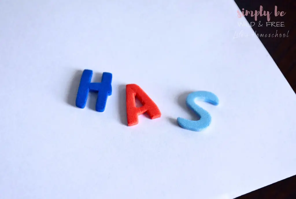 Use Foam Letters to Spell Words