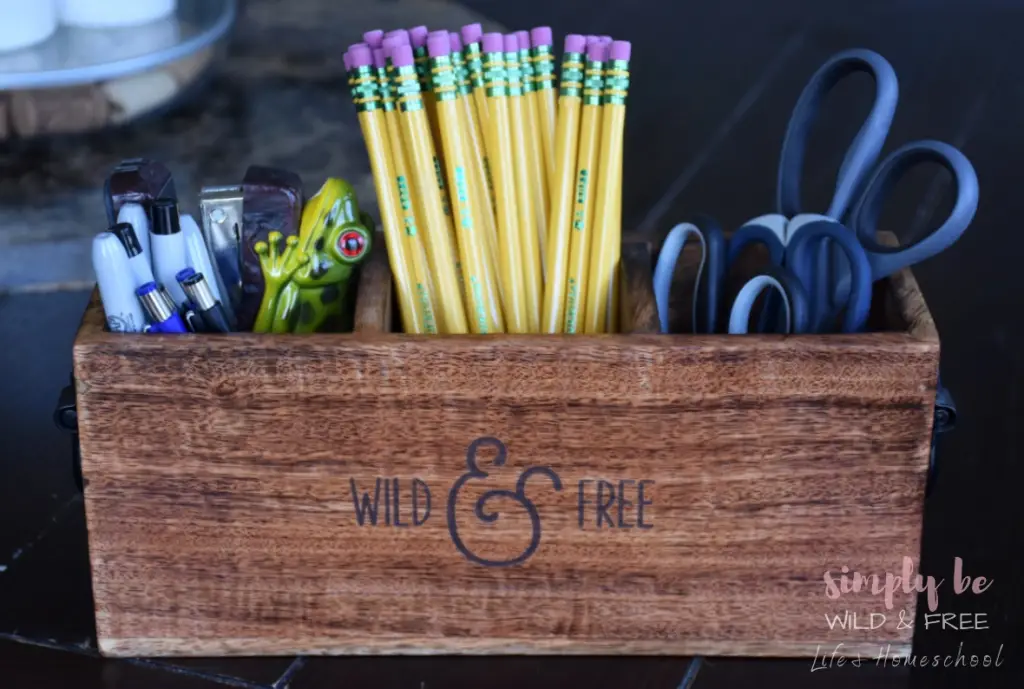 Use Simple Pencil Caddies for Organizing School Supplies at Home