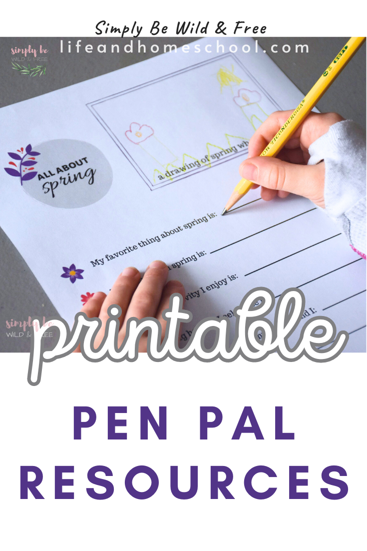 Printable Pen Pal Activities