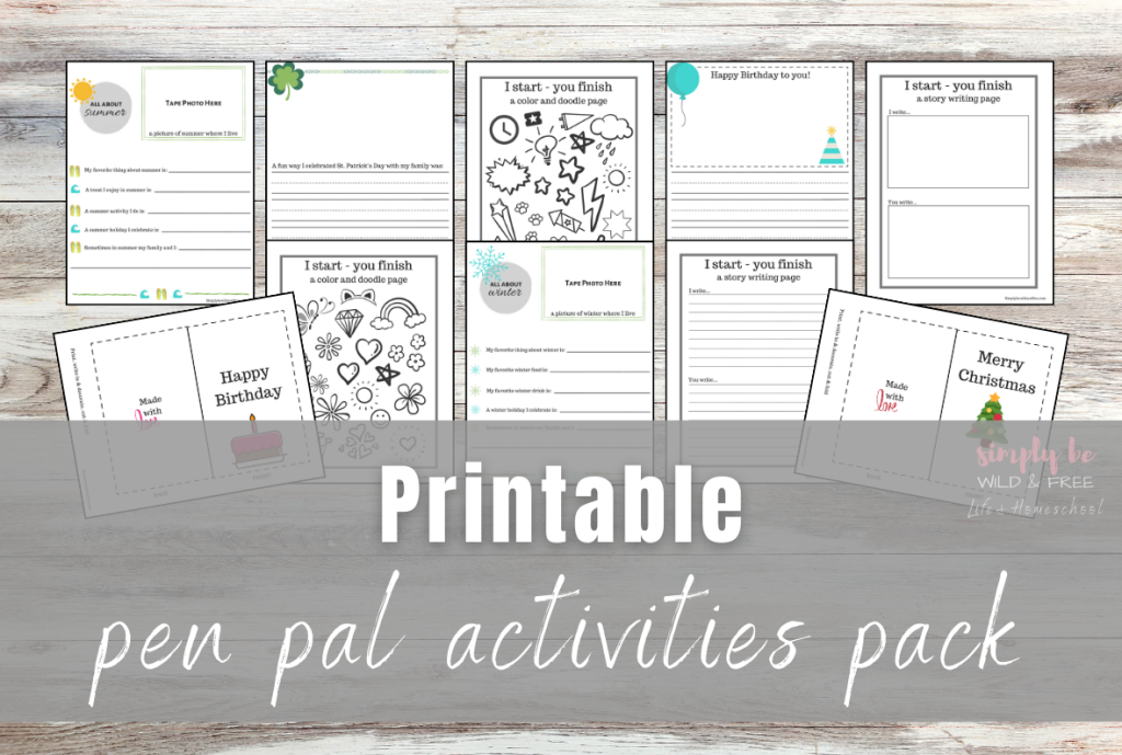 Printable Pen Pal Activities Pack
