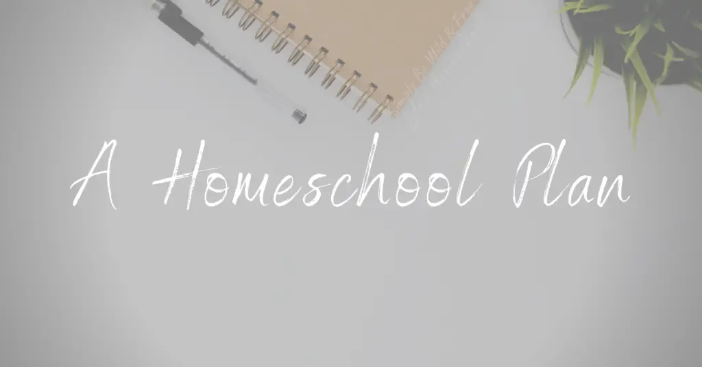 A Homeschool Plan