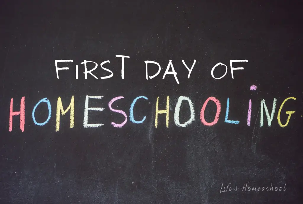 First Day of Homeschooling