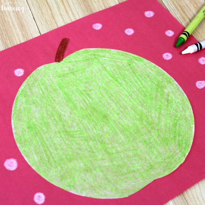 Green-Apple-Coffee-Filter-Crafts-for-Kids
