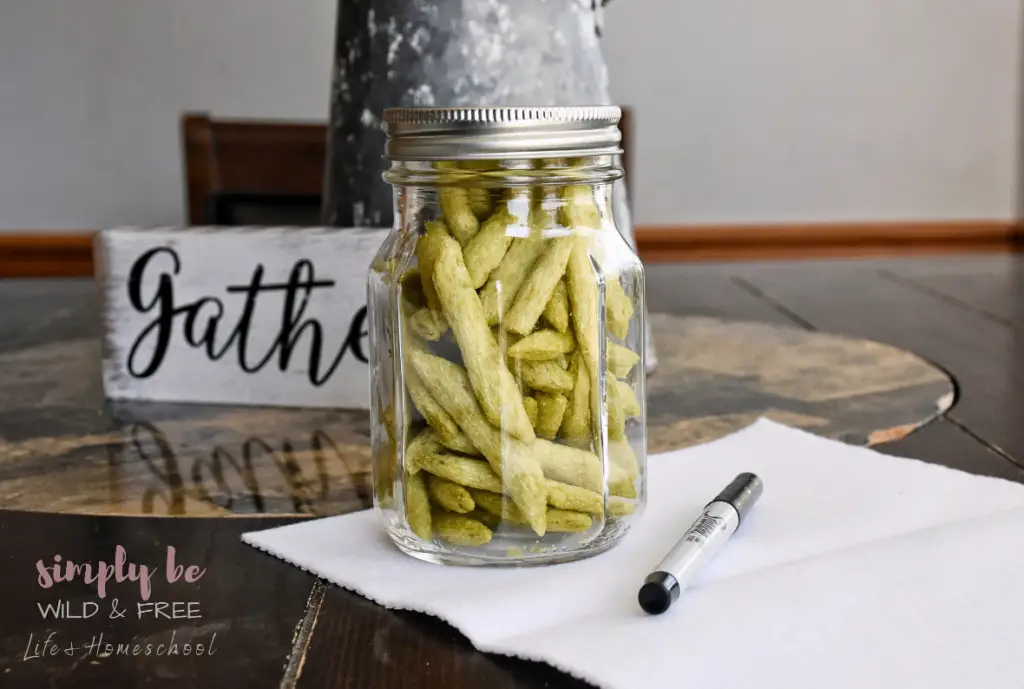 Simple Mason Jar Snack Organization