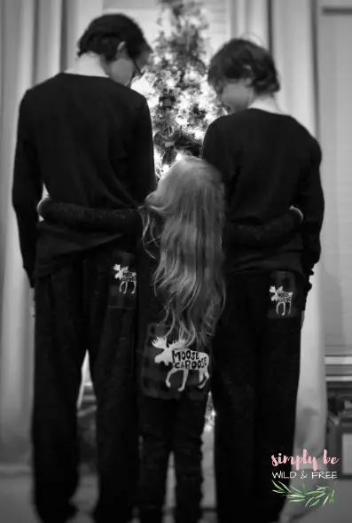 Matching Christmas Pajamas are a Favored Holiday Tradition for Families