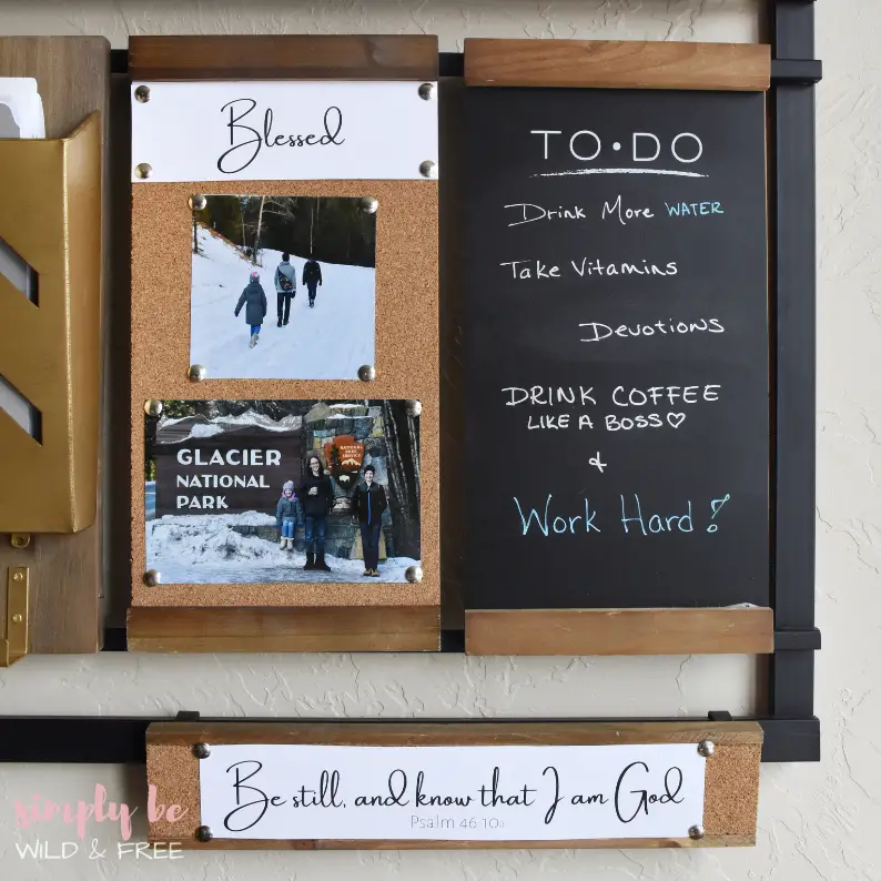 Wall Organizer Complete with Cork Boards & To Do Lists