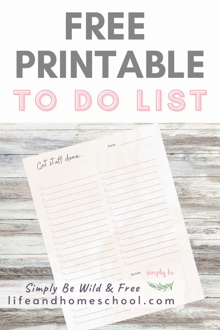 Printable To Do List