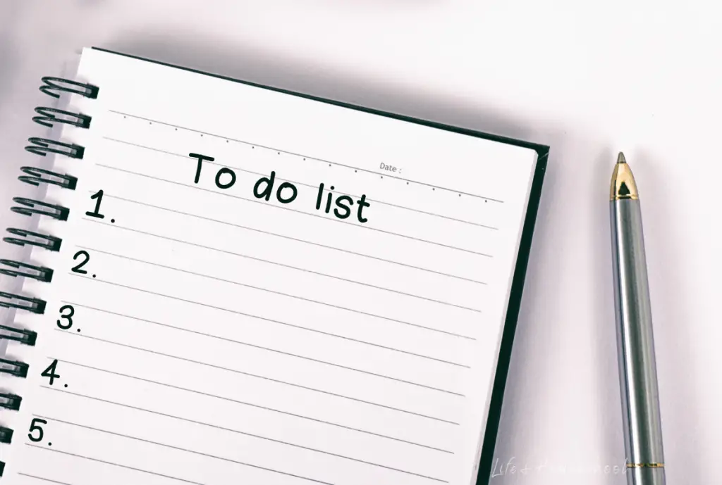 Simple Handwritten to do Lists are Great too!