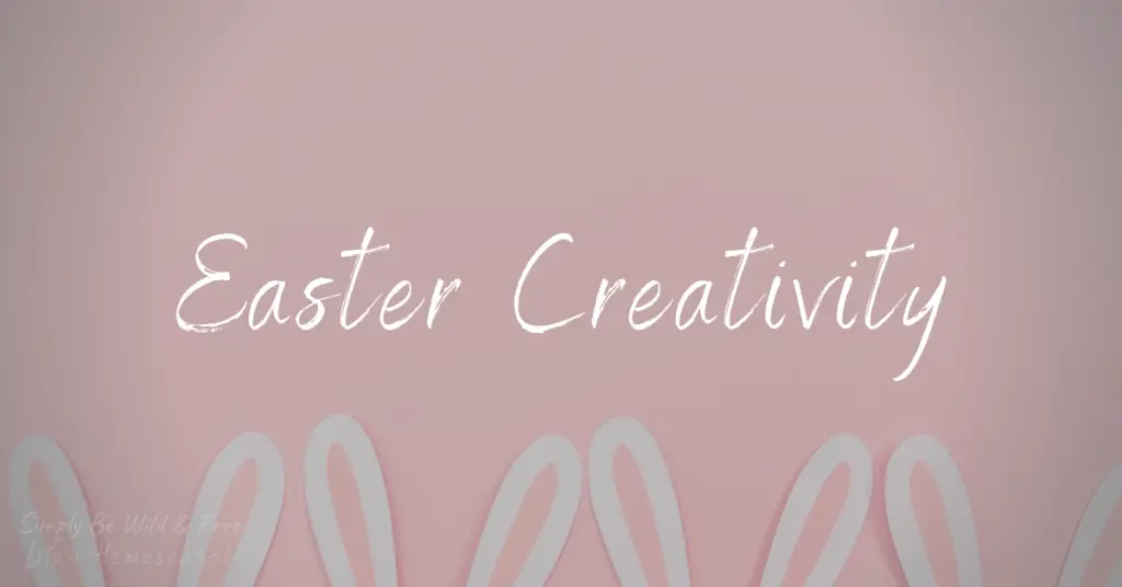Creative ideas for Easter week -- pink background with white bunny ears