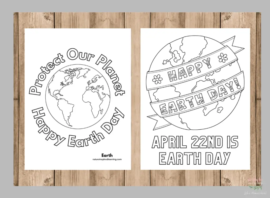 Earth Day Printables - Coloring Sheets