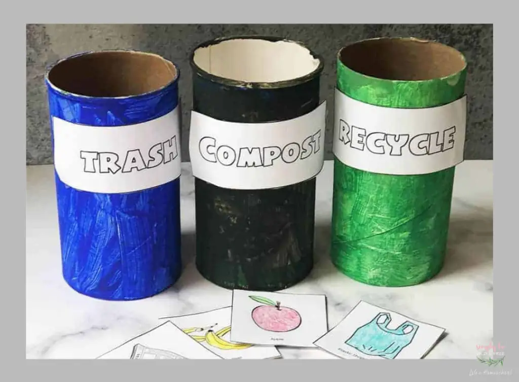 Recycling Earth Day Activity for Kids