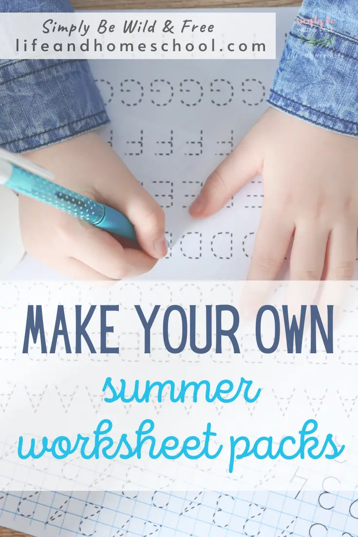 DIY Summer Worksheet Packs