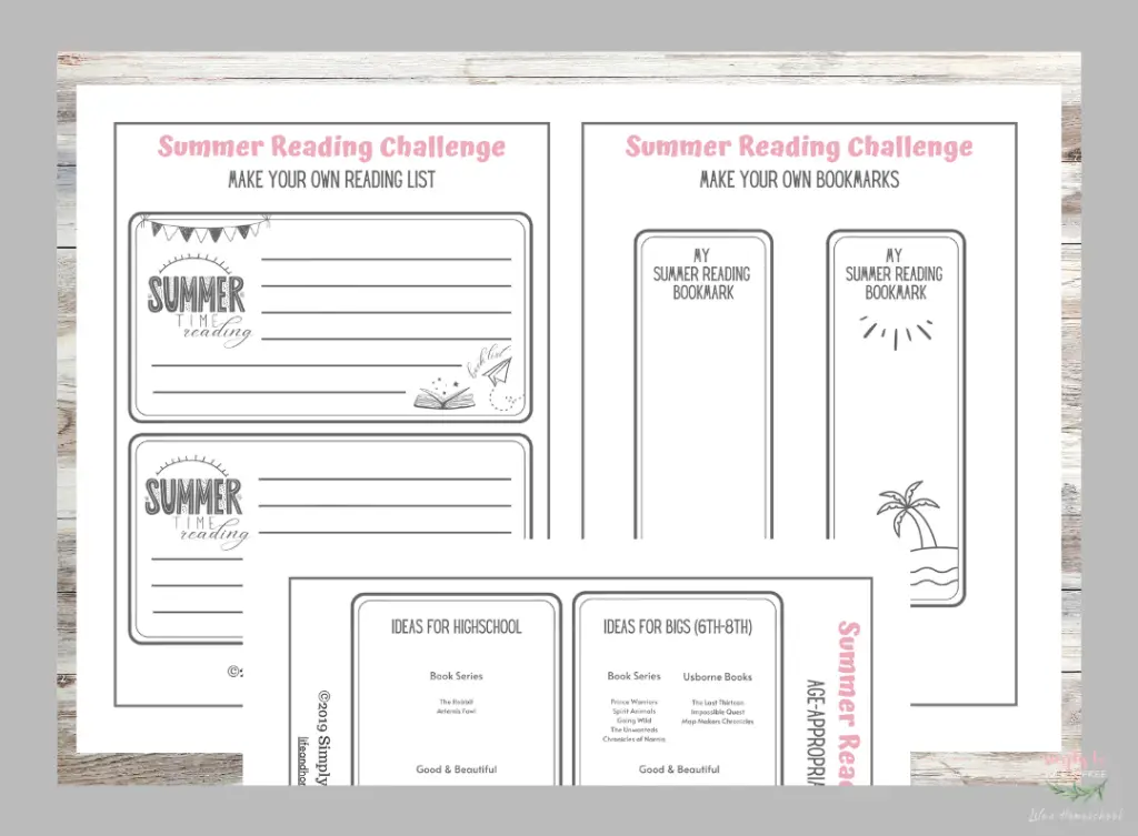 Summer Reading Printables for Kids (1)