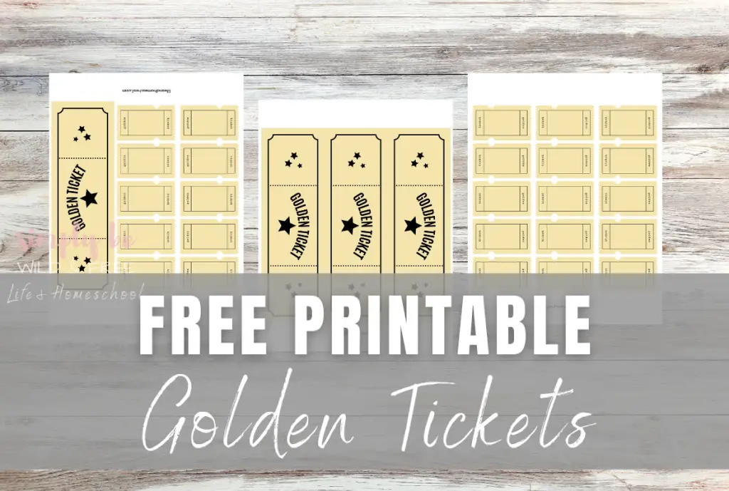 Free Printable Golden Ticket