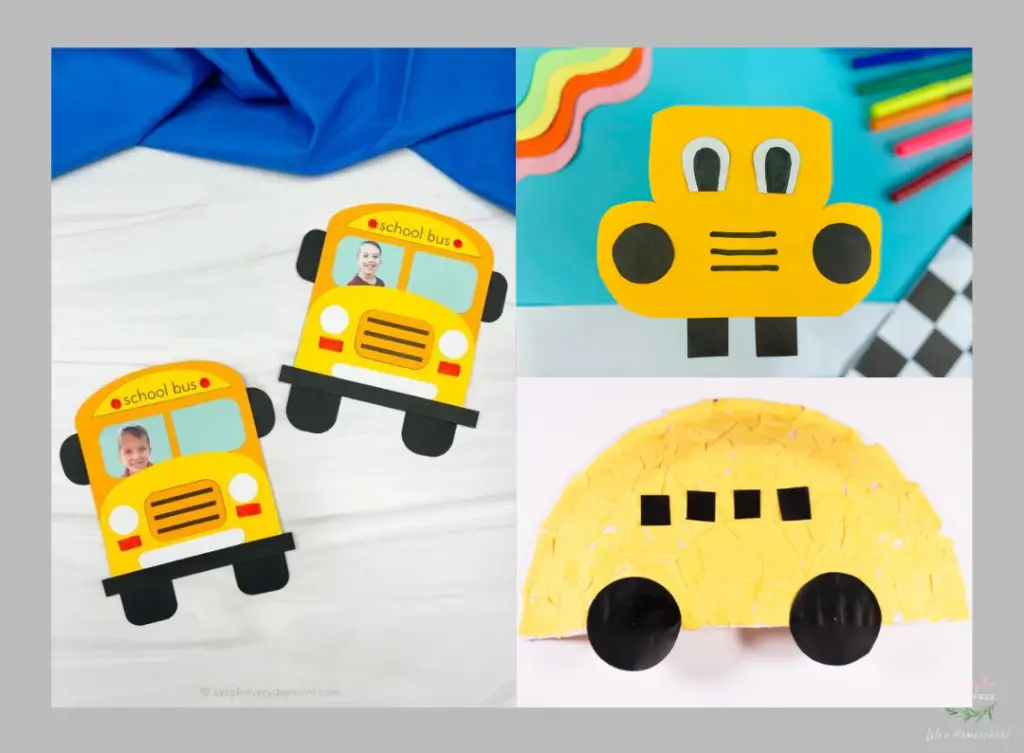 First Day of School Bus Crafts