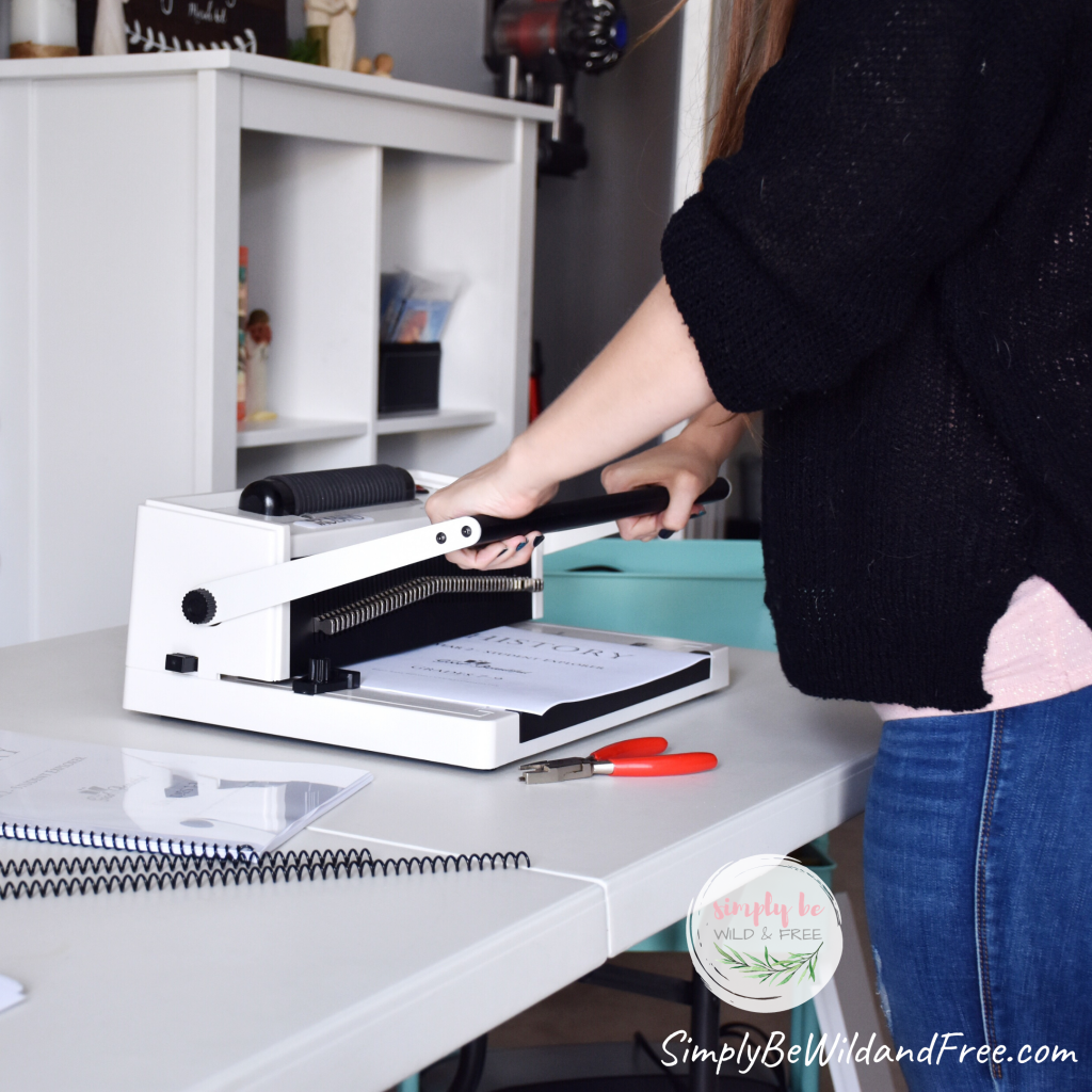 Binding Machine for Homeschool