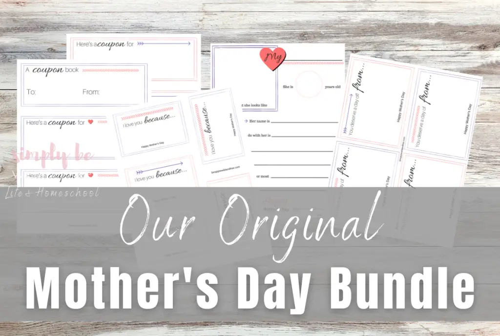 Orignial Mother's Day Printables FREE Bundle