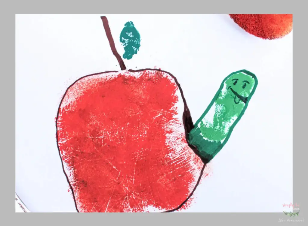 Apple Handprint Craft for Kids