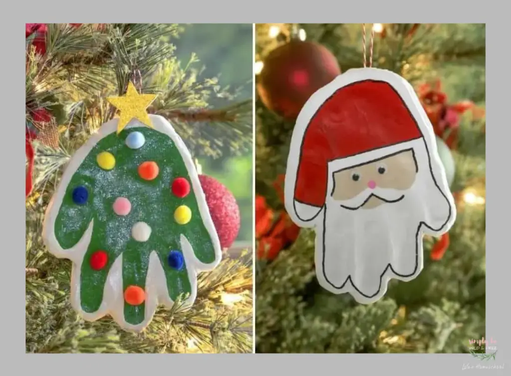 Christmas Handprint Ornaments
