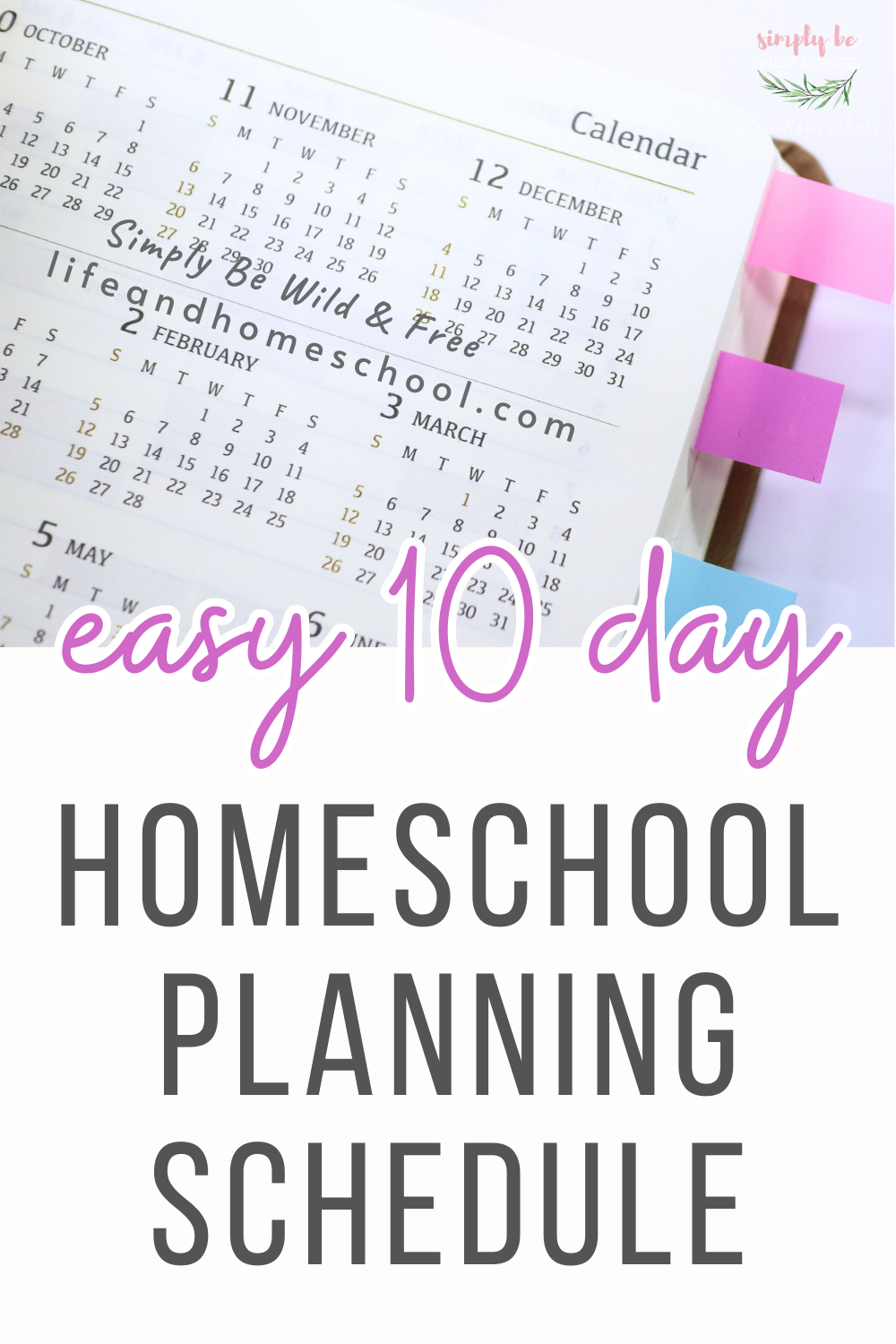 Homeschool Prep Schedule