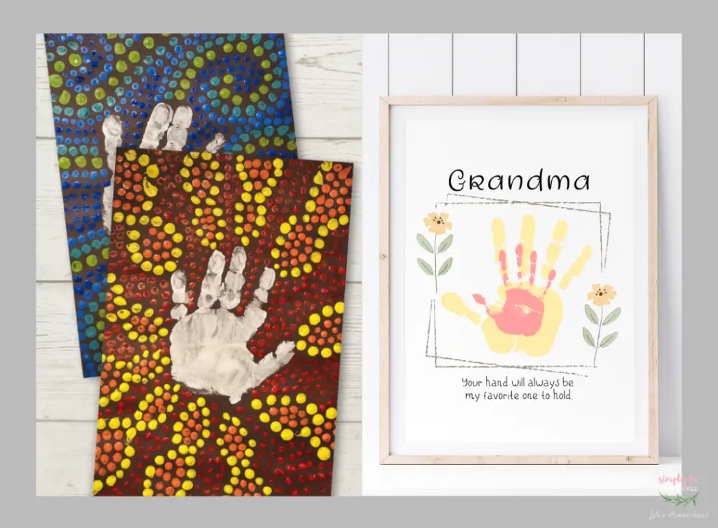 Mother's Day Handprint Keepsake Crafts