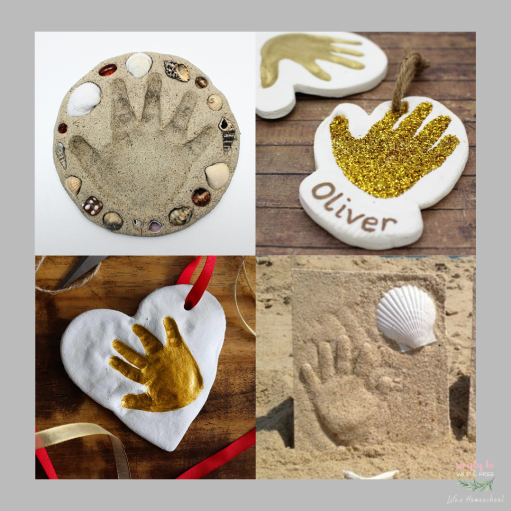 Sand and Clay Handprint Keepsakes