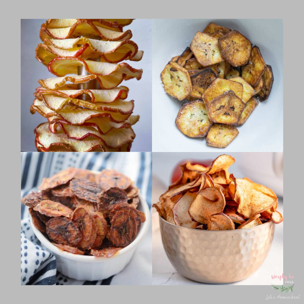 Dried Apple Chips & Banana Chips