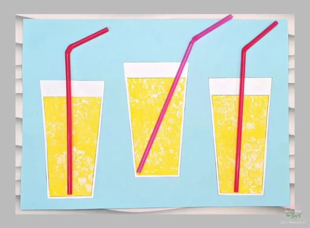 Lemonade Summer Craft Idea