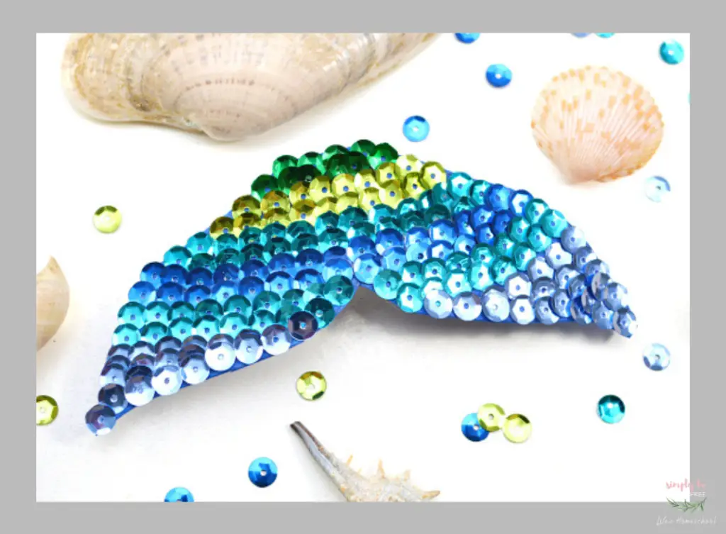 Mermaid Hairpin Craft for Kids