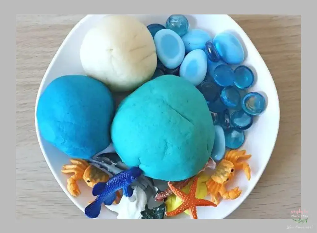 Ocean Themed Play Dough Activity