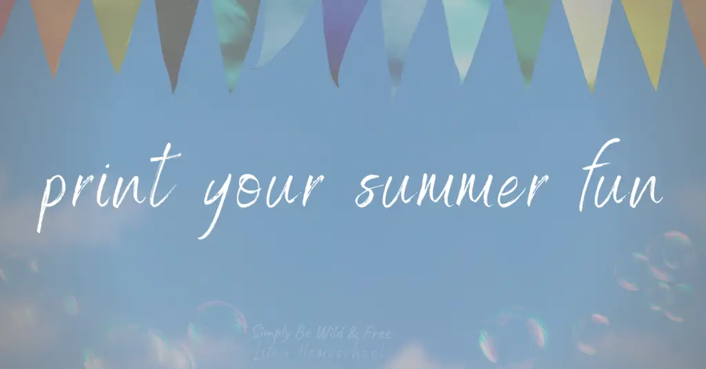 Print your Summer Fun