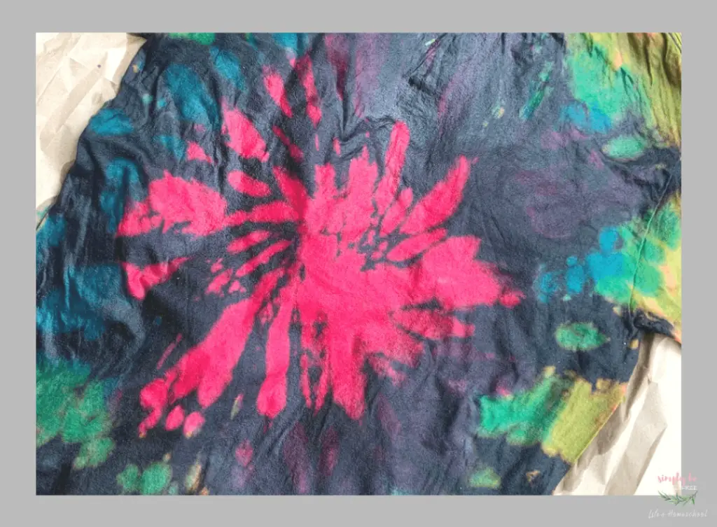 Reverse Tie-Dying Project