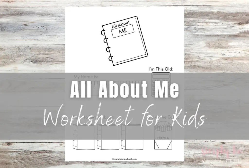 All About Me Worksheet for Kids