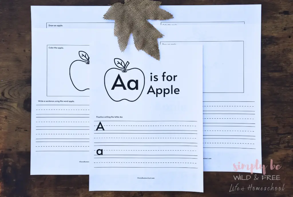 A is For Apple Worksheet Pack