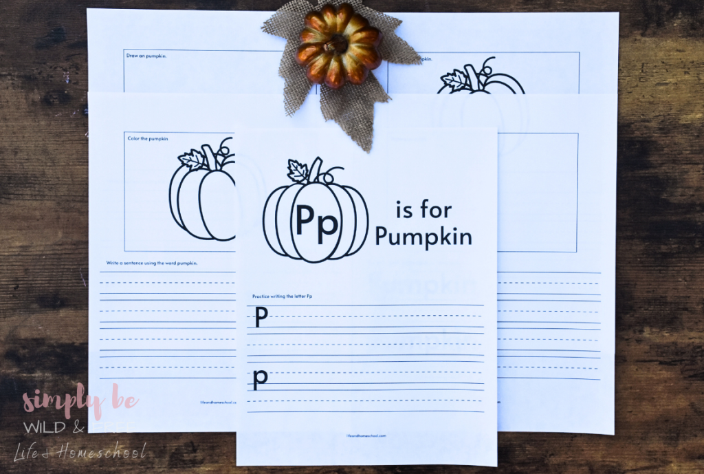 P is for Pumpkin Worksheet Pack
