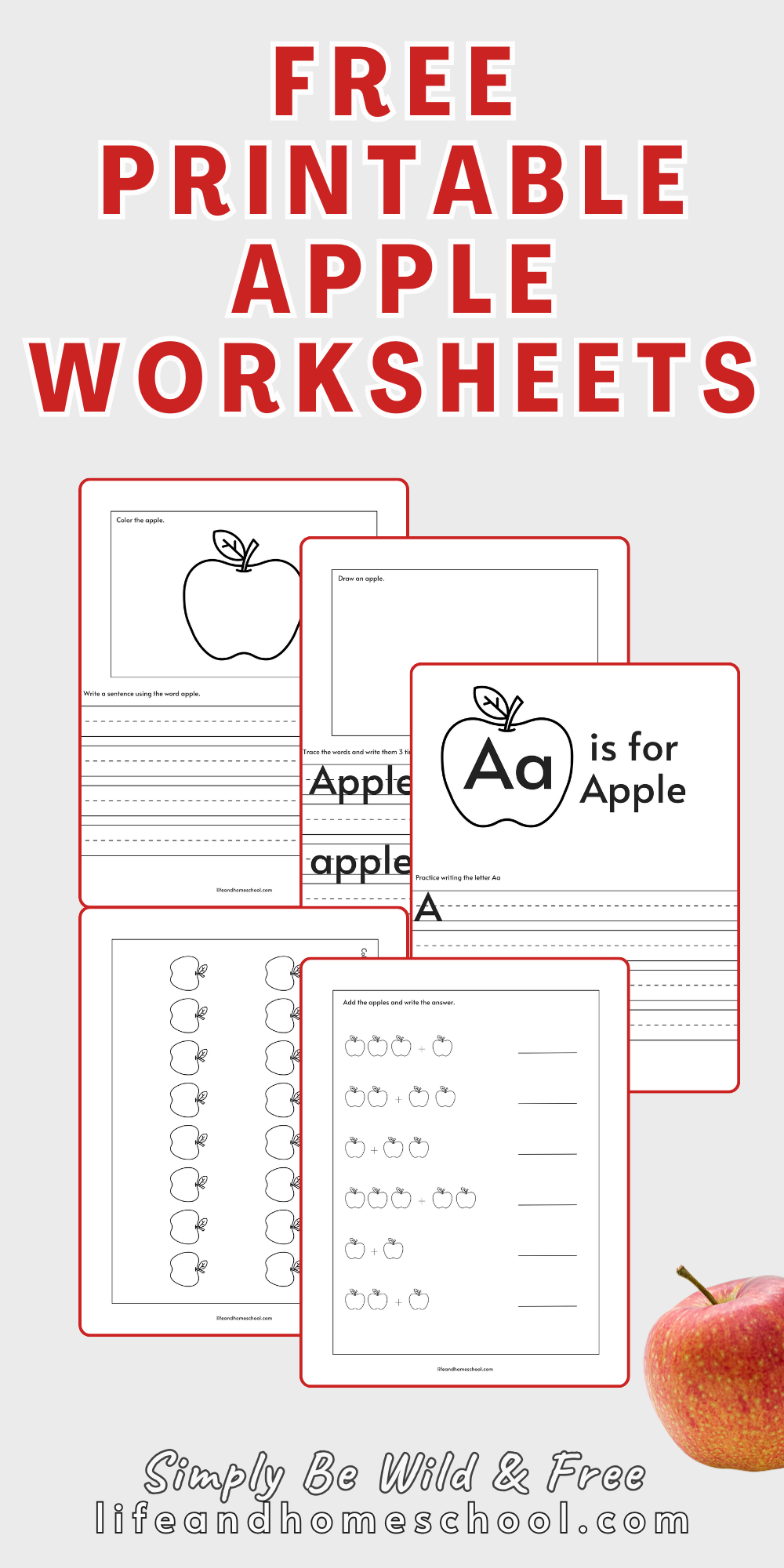 Printable Apple Worksheets