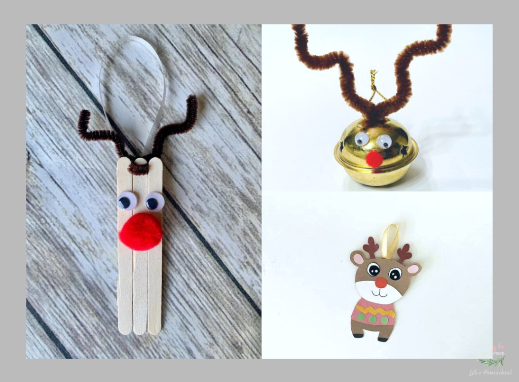 Adorable Reindeer Christmas Ornament Crafts