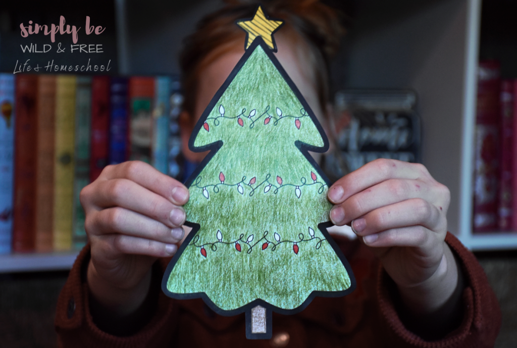Printable Christmas Tree Template for Coloring