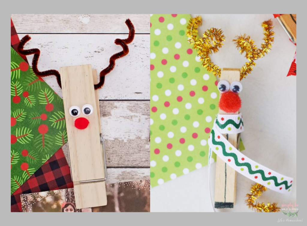 Reindeer Clothespin Crafts
