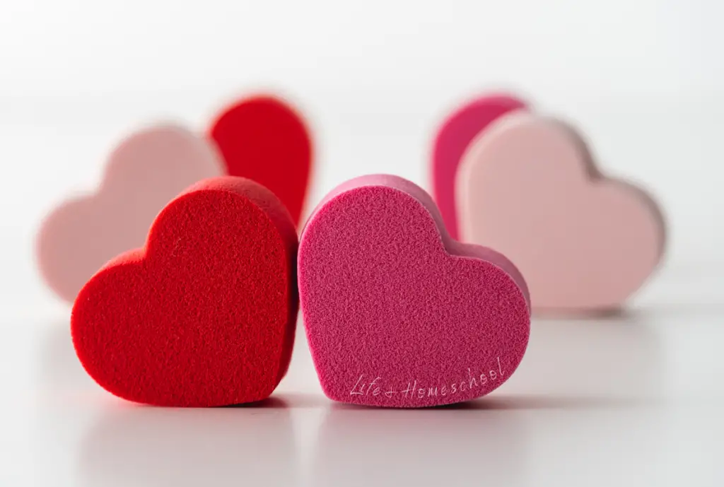 Pink and Red Hearts