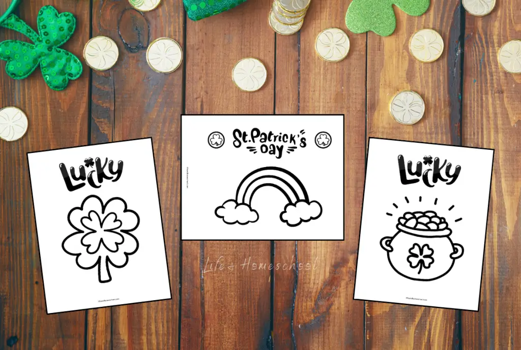 St. Patrick's Day Coloring Pages for Litte Kids