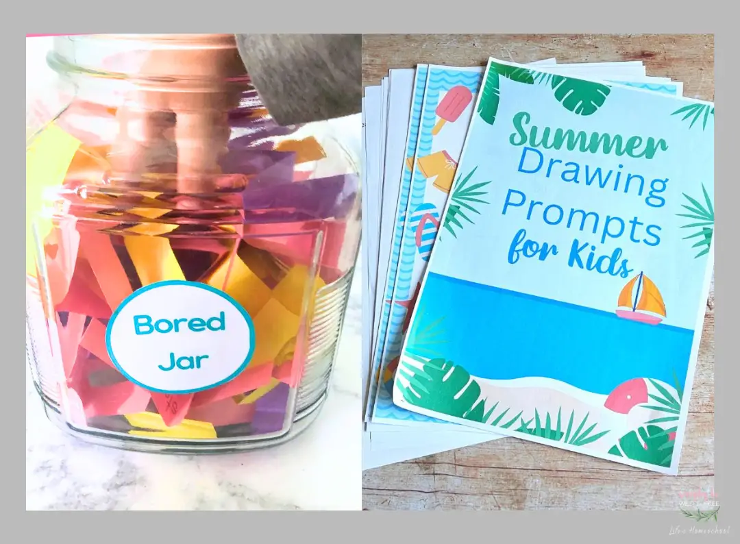 Summer Bored Jar & Writing Prompts