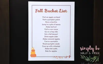 Fall Bucket List