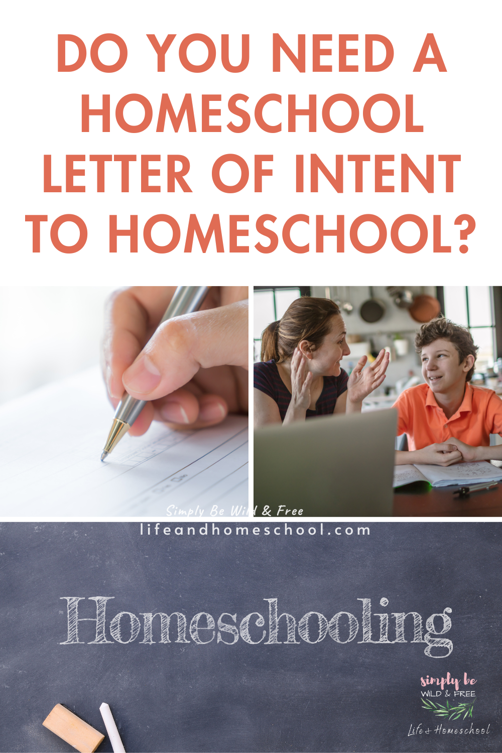 Homeschool Letter of Intent