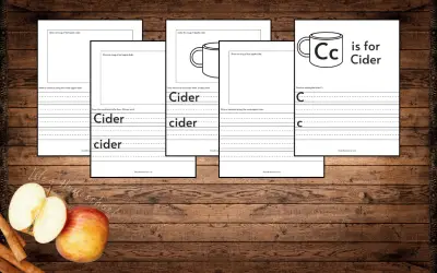 Apple Cider Worksheets