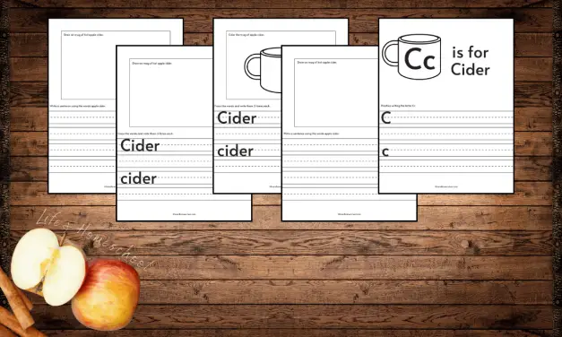 Apple Cider Worksheets